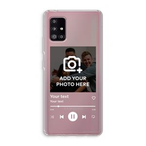 CaseCompany Music Player: Samsung Galaxy A51 5G Transparant Hoesje