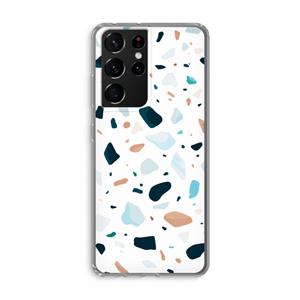 CaseCompany Terrazzo N°13: Samsung Galaxy S21 Ultra Transparant Hoesje