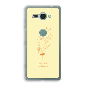 CaseCompany No rain no flowers: Sony Xperia XZ2 Compact Transparant Hoesje