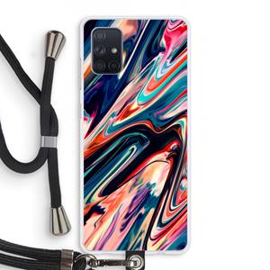 CaseCompany Quantum Being: Samsung Galaxy A71 Transparant Hoesje met koord