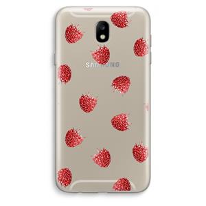 CaseCompany Framboosjes: Samsung Galaxy J7 (2017) Transparant Hoesje