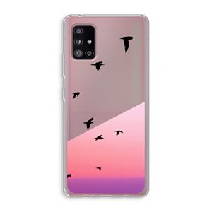 CaseCompany Fly away: Samsung Galaxy A51 5G Transparant Hoesje