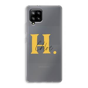 CaseCompany Amber Script: Samsung Galaxy A42 5G Transparant Hoesje