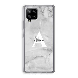 CaseCompany Ivory Marble: Samsung Galaxy A42 5G Transparant Hoesje