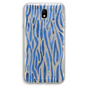 CaseCompany Blauwe nerven: Samsung Galaxy J7 (2017) Transparant Hoesje