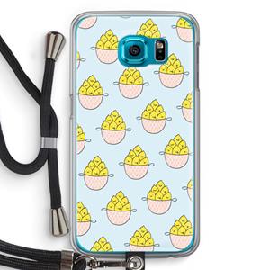 CaseCompany Citroenen: Samsung Galaxy S6 Transparant Hoesje met koord