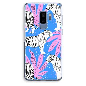 CaseCompany Tijger: Samsung Galaxy S9 Plus Transparant Hoesje