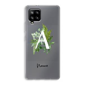 CaseCompany Green Brush: Samsung Galaxy A42 5G Transparant Hoesje