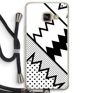 CaseCompany Pop Art #5: Samsung Galaxy A3 (2016) Transparant Hoesje met koord