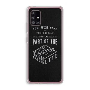 CaseCompany Life: Samsung Galaxy A51 5G Transparant Hoesje