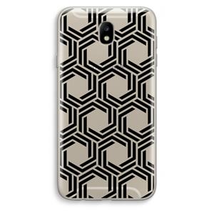 CaseCompany Geometrisch patroon: Samsung Galaxy J7 (2017) Transparant Hoesje