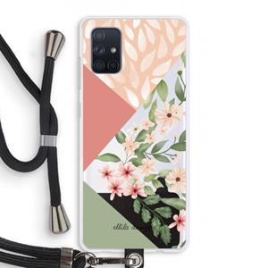 CaseCompany Sweet heaven geometrics: Samsung Galaxy A71 Transparant Hoesje met koord