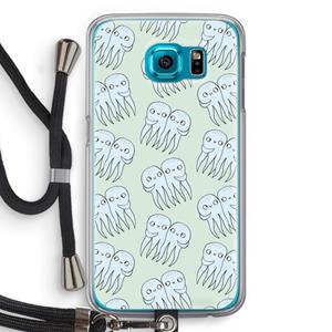 CaseCompany Octopussen: Samsung Galaxy S6 Transparant Hoesje met koord
