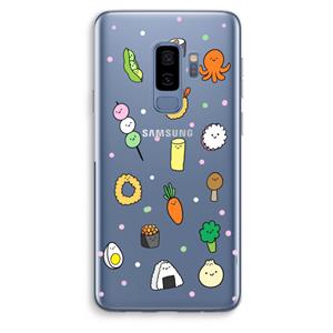 CaseCompany Happy bento friends: Samsung Galaxy S9 Plus Transparant Hoesje