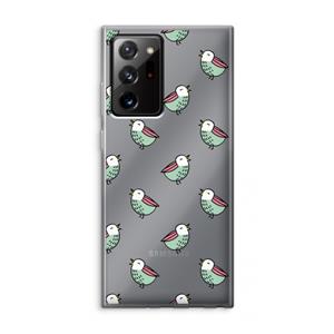CaseCompany Vogeltjes: Samsung Galaxy Note 20 Ultra / Note 20 Ultra 5G Transparant Hoesje