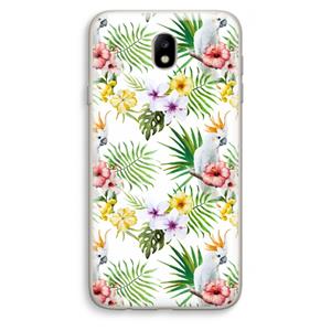 CaseCompany Gele kuif: Samsung Galaxy J7 (2017) Transparant Hoesje