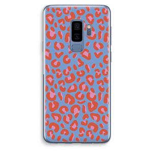 CaseCompany Leopard blue: Samsung Galaxy S9 Plus Transparant Hoesje