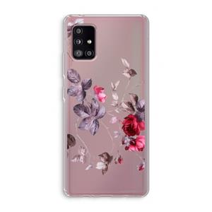CaseCompany Mooie bloemen: Samsung Galaxy A51 5G Transparant Hoesje