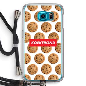 CaseCompany Koekerond: Samsung Galaxy S6 Transparant Hoesje met koord