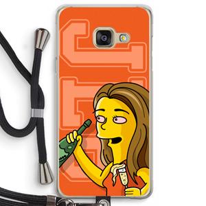 CaseCompany Jamie Lee Simpson: Samsung Galaxy A3 (2016) Transparant Hoesje met koord