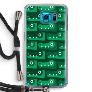 CaseCompany Crocs: Samsung Galaxy S6 Transparant Hoesje met koord
