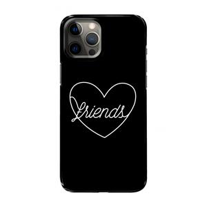 CaseCompany Friends heart black: Volledig geprint iPhone 12 Pro Max Hoesje