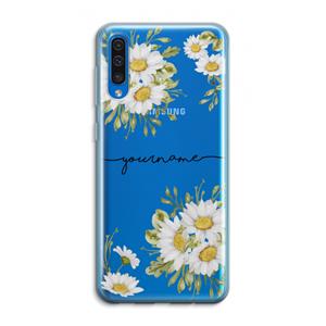 CaseCompany Daisies: Samsung Galaxy A50 Transparant Hoesje