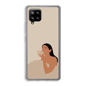 CaseCompany Fresh coffee: Samsung Galaxy A42 5G Transparant Hoesje