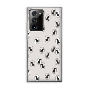 CaseCompany Miauw: Samsung Galaxy Note 20 Ultra / Note 20 Ultra 5G Transparant Hoesje