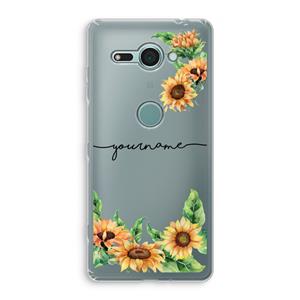 CaseCompany Zonnebloemen: Sony Xperia XZ2 Compact Transparant Hoesje