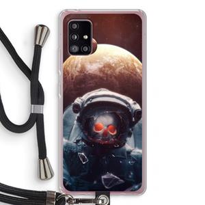 CaseCompany Voyager: Samsung Galaxy A51 5G Transparant Hoesje met koord