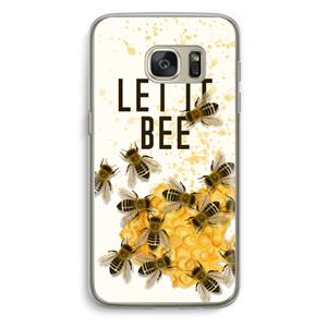 CaseCompany Let it bee: Samsung Galaxy S7 Transparant Hoesje