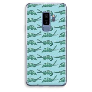 CaseCompany Kroko: Samsung Galaxy S9 Plus Transparant Hoesje