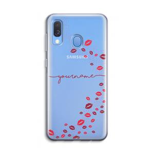CaseCompany Kusjes: Samsung Galaxy A40 Transparant Hoesje