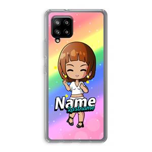 CaseCompany Chibi Maker vrouw: Samsung Galaxy A42 5G Transparant Hoesje