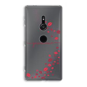 CaseCompany Kusjes: Sony Xperia XZ2 Transparant Hoesje