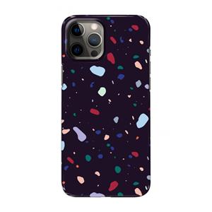 CaseCompany Dark Rounded Terrazzo: Volledig geprint iPhone 12 Pro Max Hoesje