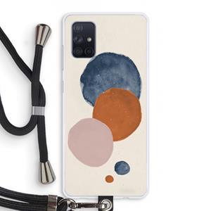 CaseCompany Geo #4: Samsung Galaxy A71 Transparant Hoesje met koord