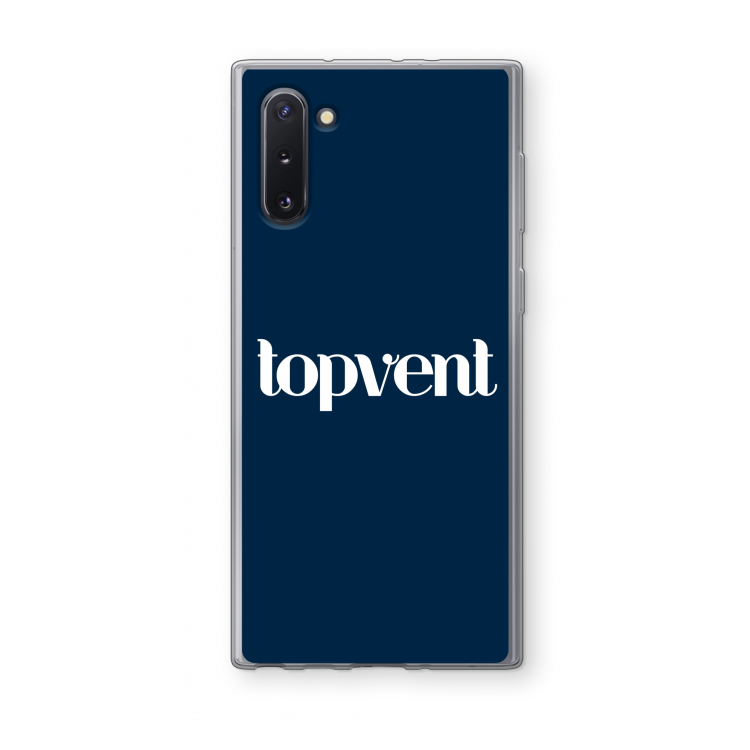 CaseCompany Topvent Navy: Samsung Galaxy Note 10 Transparant Hoesje