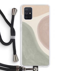 CaseCompany Geo #6: Samsung Galaxy A71 Transparant Hoesje met koord