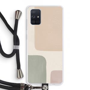 CaseCompany Geo #7: Samsung Galaxy A71 Transparant Hoesje met koord