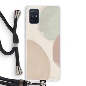 CaseCompany Geo #8: Samsung Galaxy A71 Transparant Hoesje met koord
