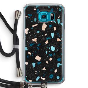 CaseCompany Terrazzo N°11: Samsung Galaxy S6 Transparant Hoesje met koord