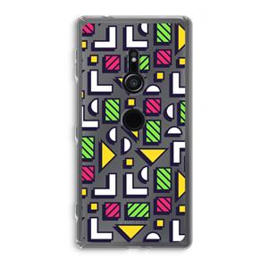 CaseCompany 8-bit N°4: Sony Xperia XZ2 Transparant Hoesje