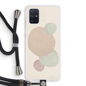 CaseCompany Geo #9: Samsung Galaxy A71 Transparant Hoesje met koord