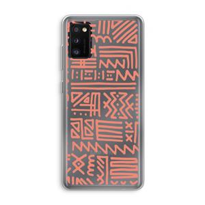 CaseCompany Marrakech Pink: Samsung Galaxy A41 Transparant Hoesje