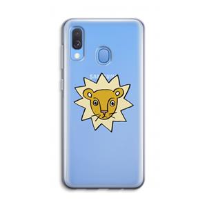 CaseCompany Kleine leeuw: Samsung Galaxy A40 Transparant Hoesje