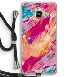 CaseCompany Pastel Echoes: Samsung Galaxy A3 (2016) Transparant Hoesje met koord
