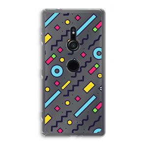 CaseCompany 8-bit N°8: Sony Xperia XZ2 Transparant Hoesje