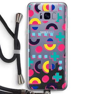 CaseCompany 8-bit N°2: Samsung Galaxy S8 Transparant Hoesje met koord